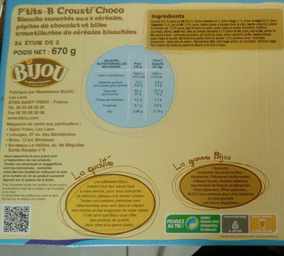 P'tits-B Crousti'Choco by Bijou