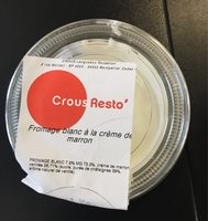 Fromage blanc à la creme de marron