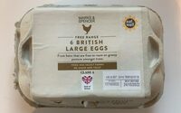 6 British Large Eggs