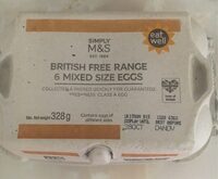 British Free Range Mixed Size Eggs