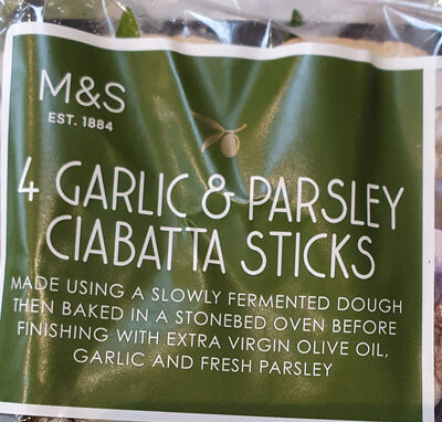Garlic and parsley ciabatta sticks by Marks & Spencer