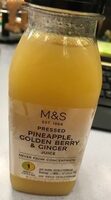 Jus pressé ananas, gingembre, pomme, citron