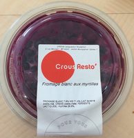 Fromage blanc aux myrtilles