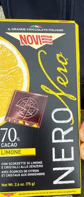 Novi NeroNero 70% Cacao Limone by Novi