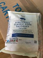 Classic Pork sausages (78% pork)