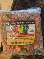 Red, Yellow & Green Bell Peppers Strips