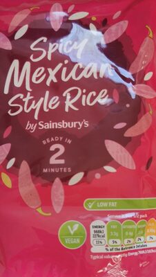 Spicy Mexican style rice by Sainsbury's