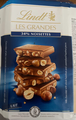Les grandes 34% noisettes by Lindt & Sprüngli