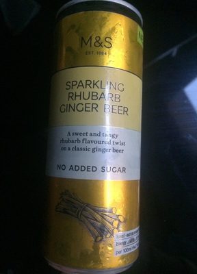 Sparkling rhubarb ginger beer by Marks & Spencer