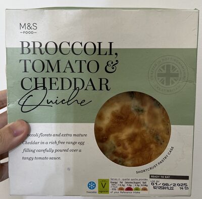 Broccoli Cheese Tomato Quiche by Marks & Spencers