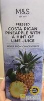 Pressed Costa Rican Pineapple with a Hint of Lime Juice