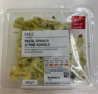 Italian Pasta & Spinach Salad by M&S