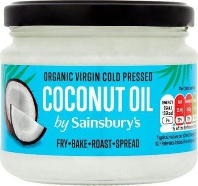 Organic Virgin Cold Pressed Coconut Oil by Sainsbury's