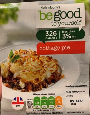 Cottage pie by Sainsbury's