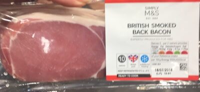 Back bacon by Marks & Spencers