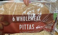 6 Wholemeal Pittas