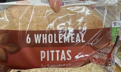 6 Wholemeal Pittas by Sainsbury's