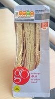 No mayo HAM on white bread