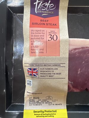 Sirloin steak by Sainsbury’s tatse the difference