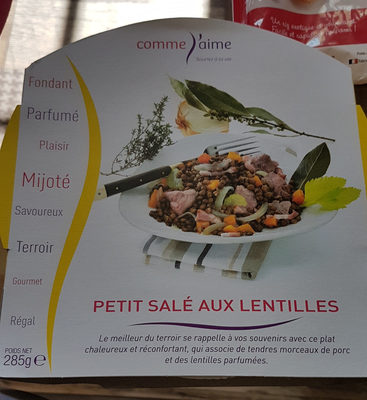 Petit salé aux lentilles by comme j'aime