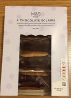 4 chocolate eclairs