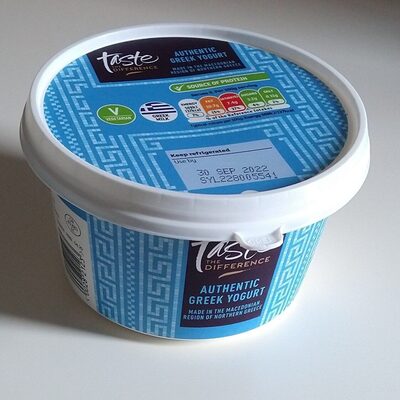 Authentic Greek Yogurt by Sainsbury's taste the difference