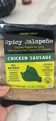 Spicy Jalapeño Chicken Sausage by Trader Joe's