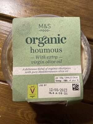 Organic Houmous ~ With added extra virgin olive oil by Marks & Spencer