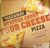 Takeaway stuffed crust four cheese pizza