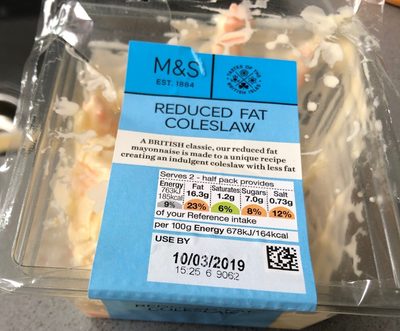 Reduced Fat Coleslaw by Marks & Spencers