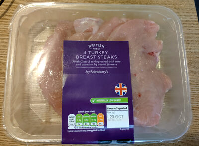 Turkey Breast Steaks by Sainsbury's