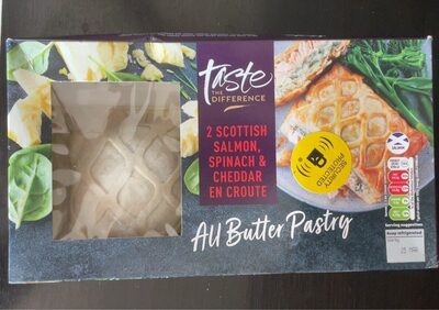 2 Scottish Salmon, Spinach & Cheddar En Croute by Sainsbury's taste the difference