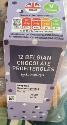 Choc profiteroles by Sainsbury's