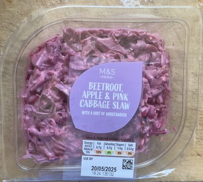 Beetroot Apple & Pink Cabbage Slaw with a Yogurt Dressing by M&S Food