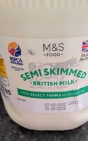 Semi skimmed milk