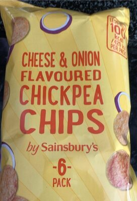 Cheese and onion flavoured chickpea chips by Sainsbury's