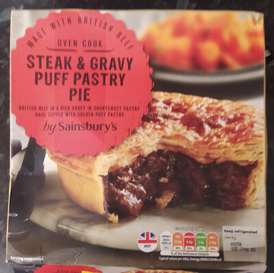 Steak & Gravy Puff Pastry Pie by Sainsbury's