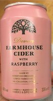 Farmhouse cider with raspberry