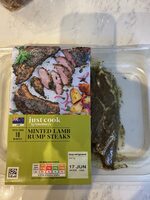 Minted lamb rump steaks