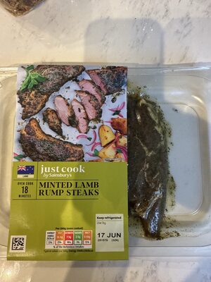 Minted lamb rump steaks by Sainsbury's