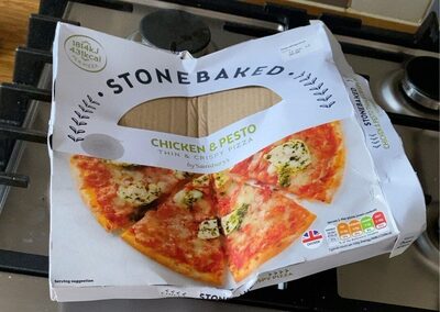 Chicken and pesto thin and crusty pizza by Sainsbury's