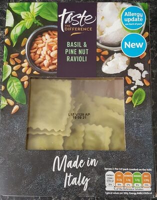 Basil and Pine Nut Ravioli by Sainsbury's taste the difference