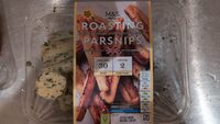 Roasting parsnips