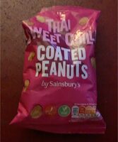 Roasted peanuts with a crispy sweet chilli flavour potato and maize coating