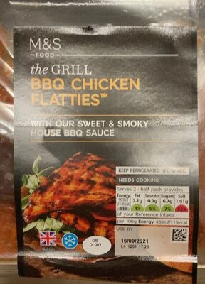 BBQ Chicken flatties by M&S
