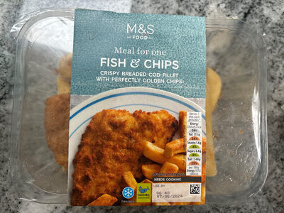 Fish and chips by Marks & Spencers