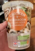Chicken &mushroom grains soup