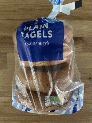 Plain Bagels by Sainsbury's