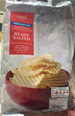 Reduced Fat Ready Salted Crisps by M&S Food