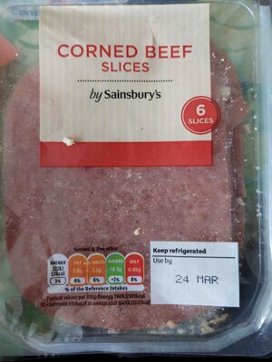 Corned beef slices by Sainsbury's
